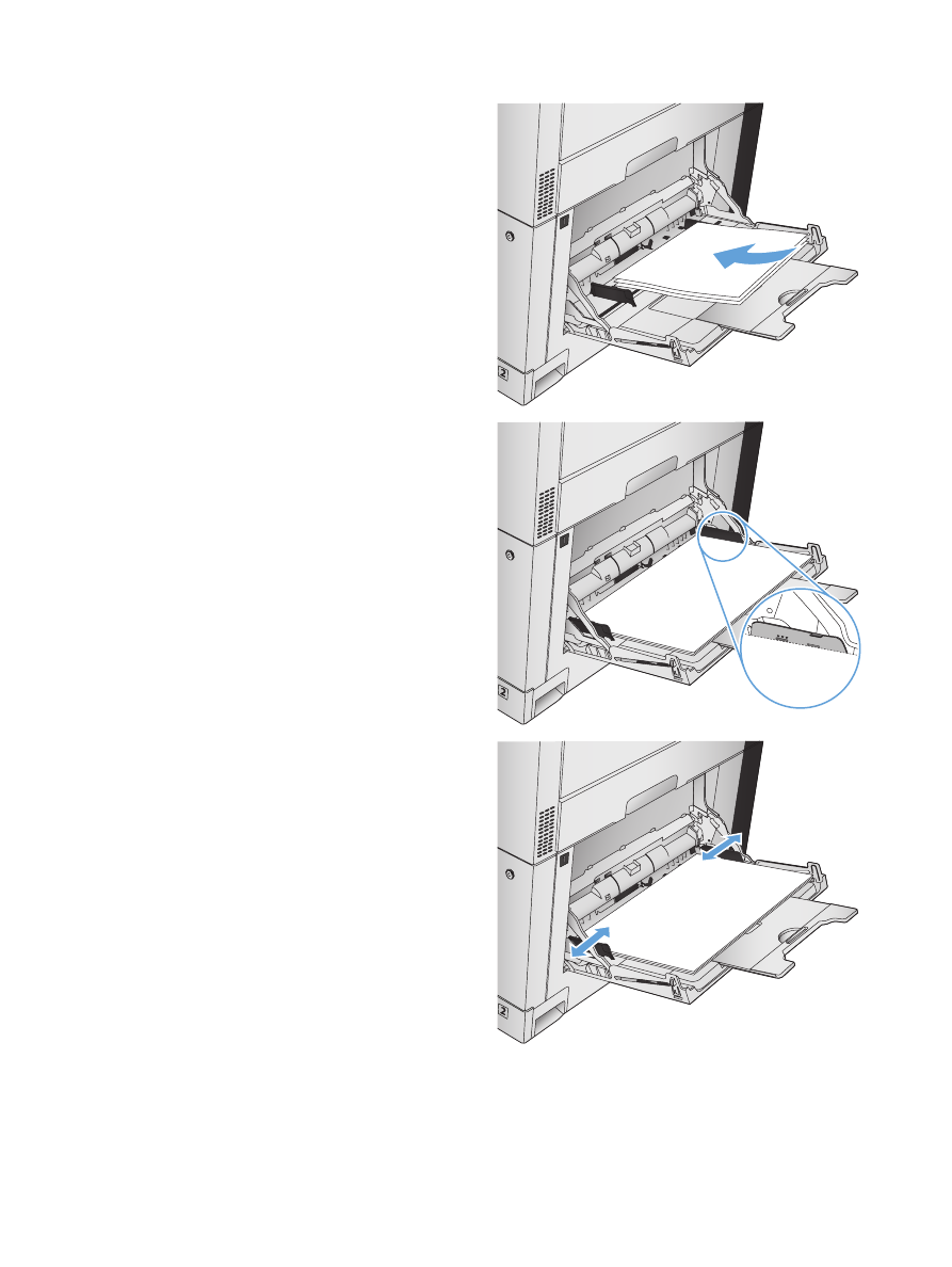 용지함 1에 용지 넣기 - HP LaserJet Enterprise 700 color MFP M775 series