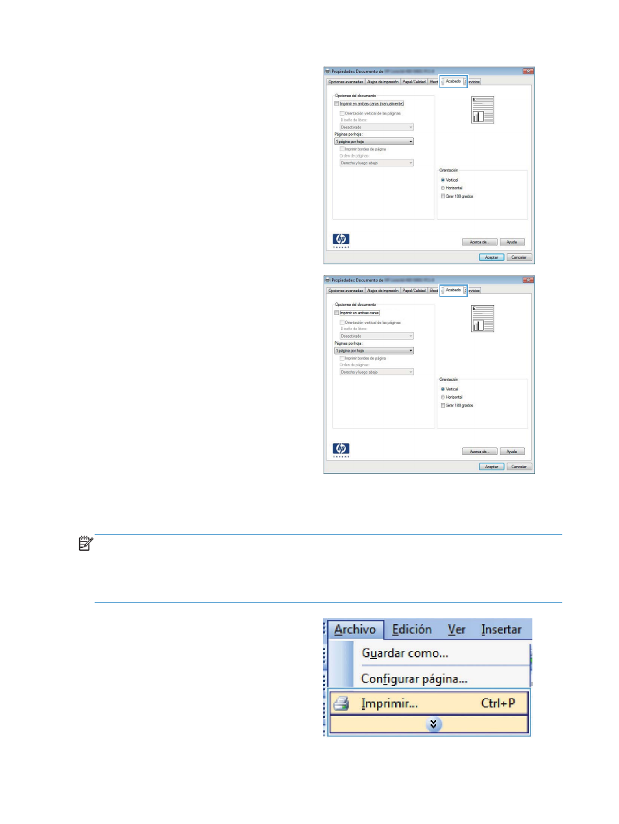 Impresión manual en ambas caras con Windows - HP LaserJet Pro 400 Printer  M401 series